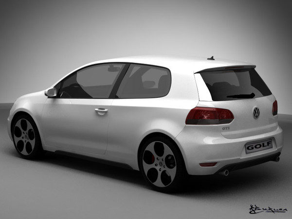 volkswagen golf gti pack 3d model - Volkswagen Golf GTI  Pack by rburlea